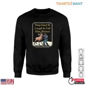 Red Nosed Reindeer T-Shirt - Funny 'They Used To Laugh & Call Him Names' Rudolph Graphic Tee 8 Red Nosed Reindeer T Shirt Laugh Call Him Names Tee 4 1.jpg