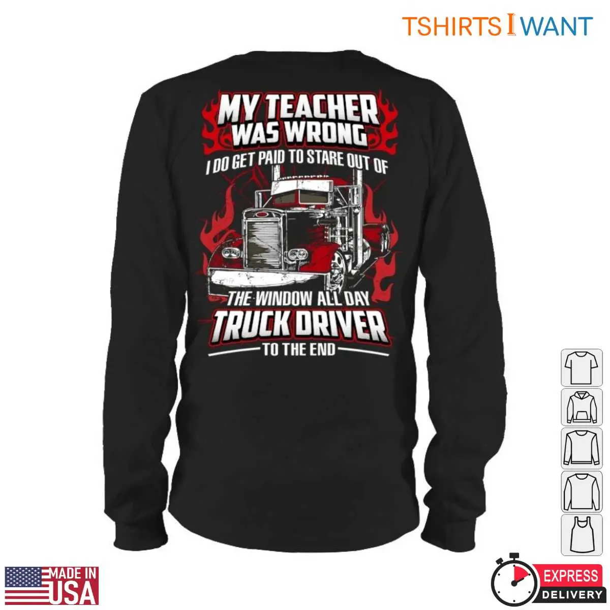 Red Truck Window Gazing Professional T Shirt 5 1.jpg