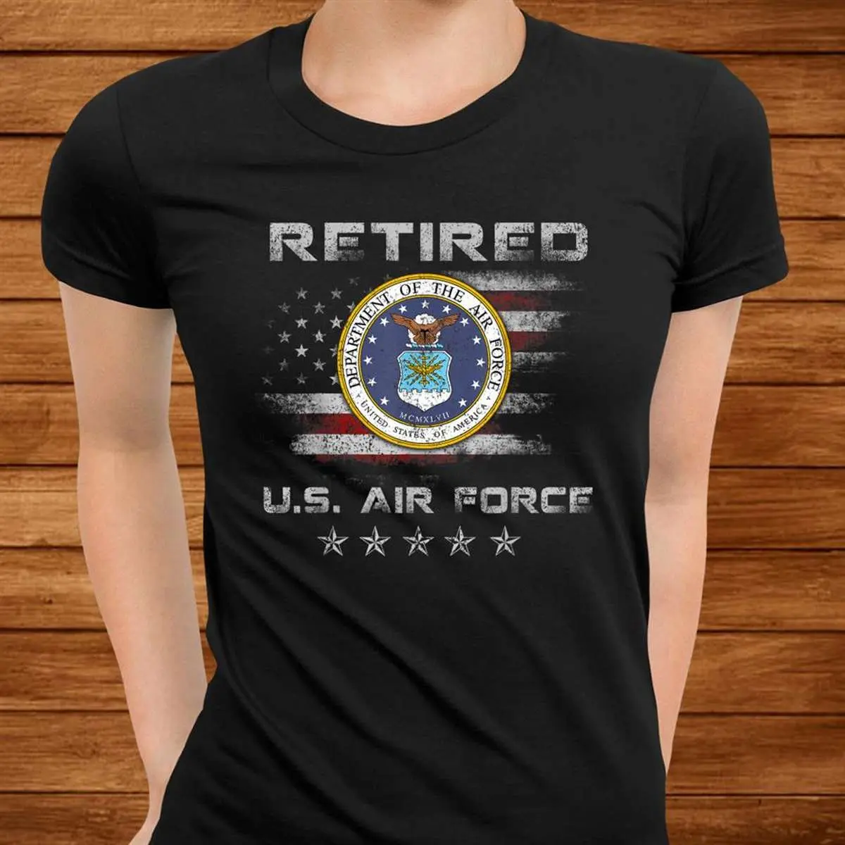 Retired Air Force Veteran Patriotic Shirt 9 Retired Air Force Veteran Shirt Design