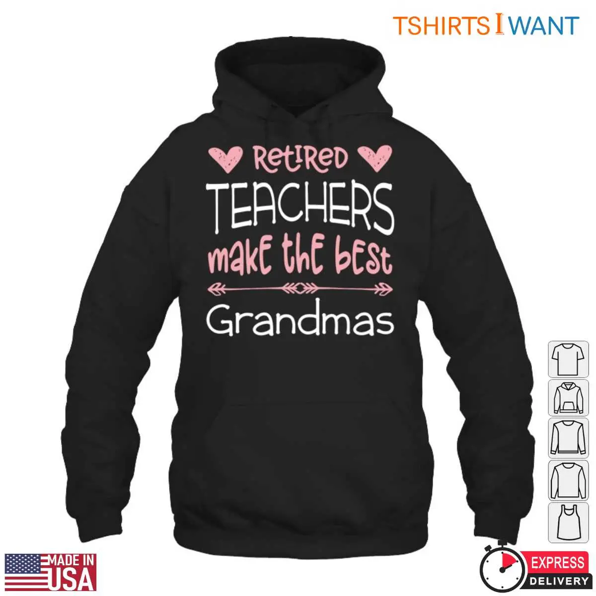 Retired Teachers Make The Best Grandmas T-Shirt 13 Retired Teachers Make The Best Grandmas T-Shirt Detail