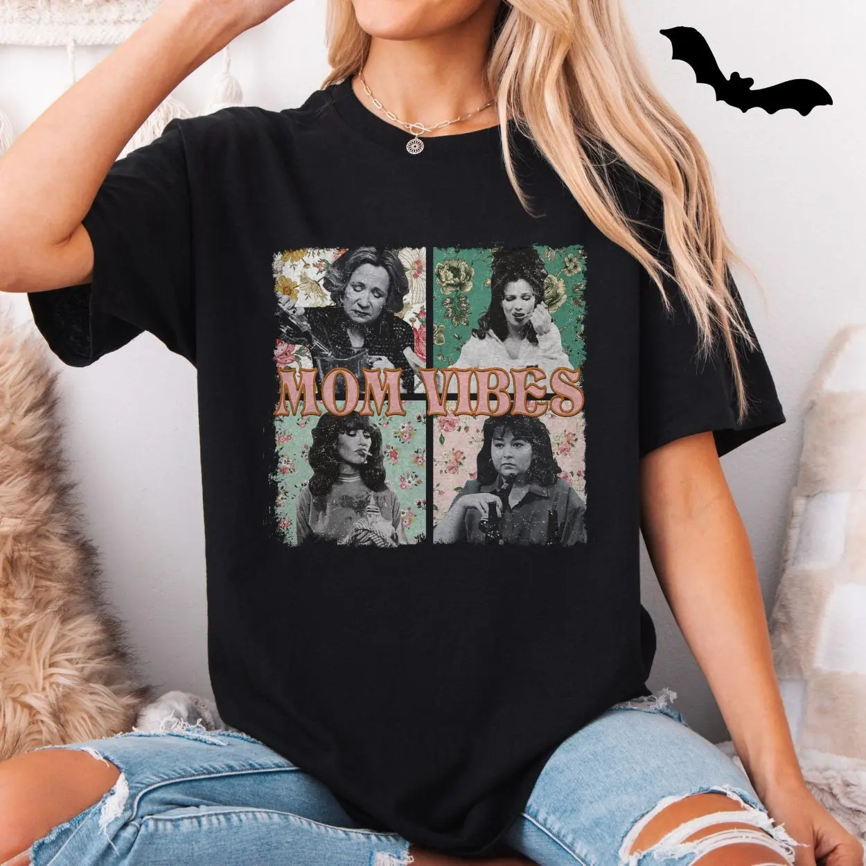 Retro Funny Mom Vibes T shirt E28093 Vintage Aesthetic Graphic Tee 5.jpg