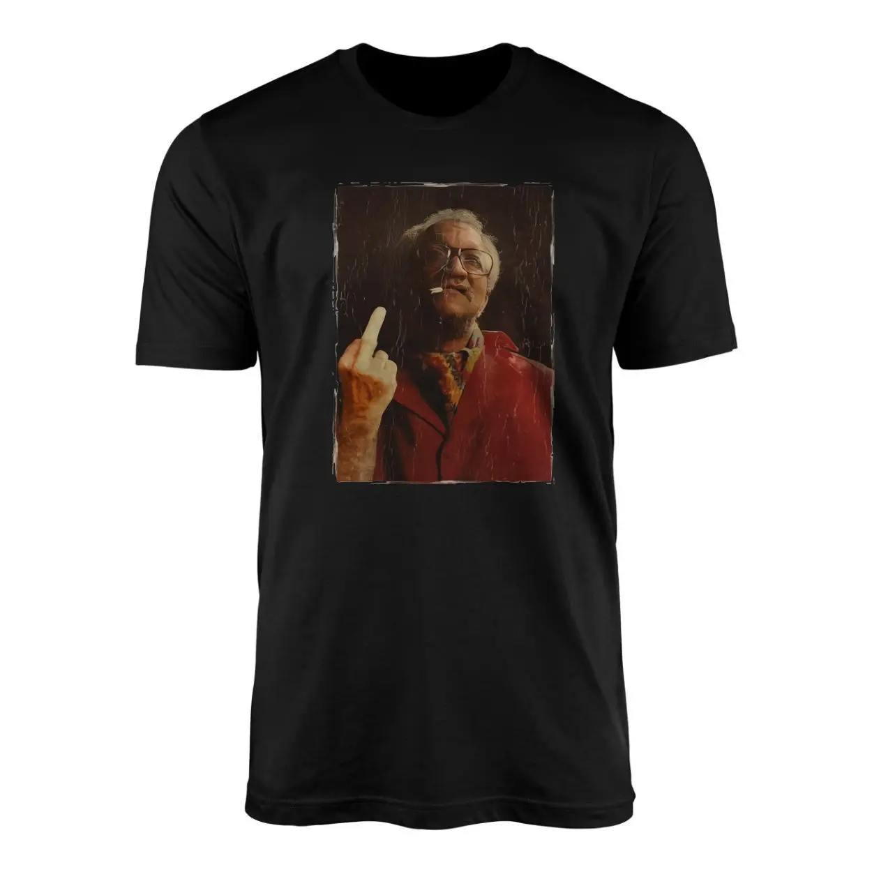 Retro Middle Finger T Shirt E28093 Grunge Style Smoking Rebel Graphic Tee 1.jpg