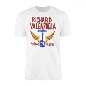 Retro Music T Shirt E28093 Richard Valenzuela and His Flying Guitar Tee 1.jpg