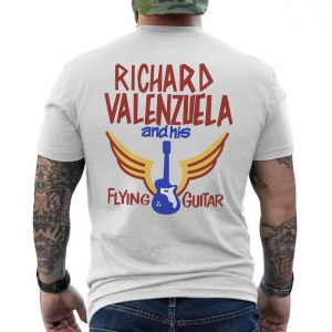Retro Music T Shirt E28093 Richard Valenzuela and His Flying Guitar Tee 6.jpg