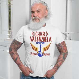 Retro Music T Shirt E28093 Richard Valenzuela and His Flying Guitar Tee 7.jpg