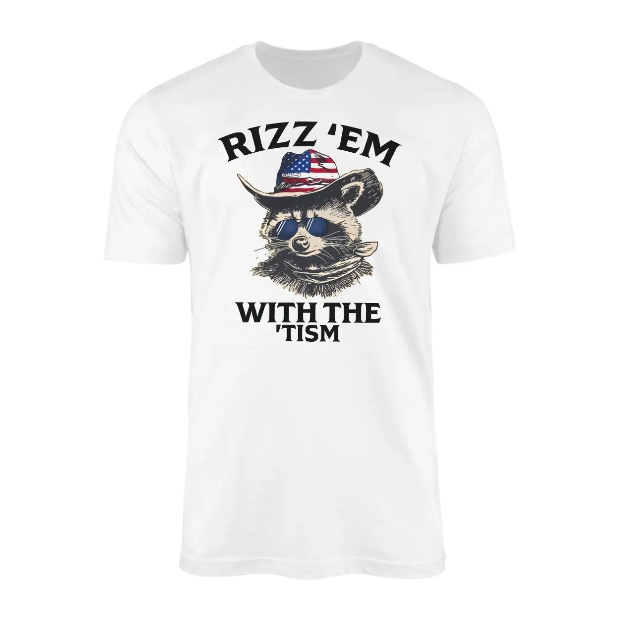 Rizz Em With The Tism T Shirt Funny Raccoon Meme Autistic Humor 1 1.jpg
