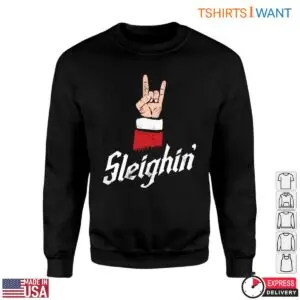 Rock On Hand T-Shirt - Sleighin' Through the Holidays 6 Rock On Hand T Shirt Sleighin Through the Holidays 2 1.jpg