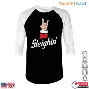 Rock On Hand T-Shirt - Sleighin' Through the Holidays 9 Rock On Hand T Shirt Sleighin Through the Holidays 5 1.jpg