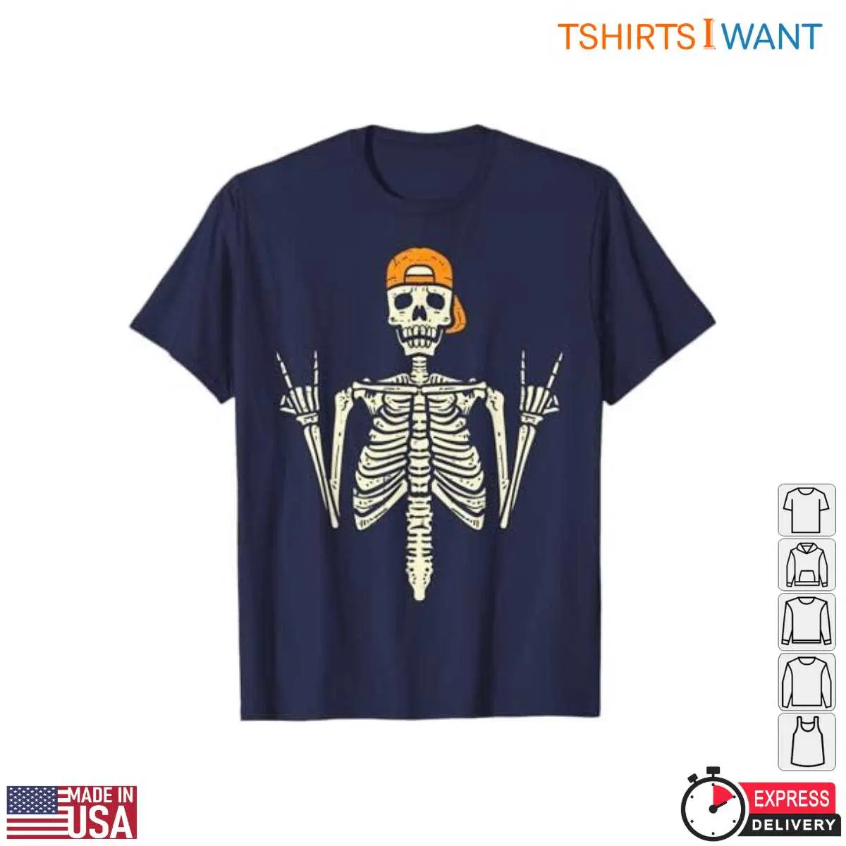 Rocker Skeleton Skater Skull Cap T Shirt 1 1.jpg