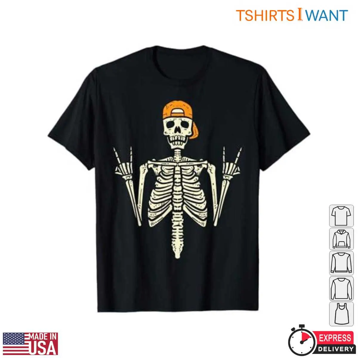 Rocker Skeleton Skater Skull Cap T Shirt 8 1.jpg