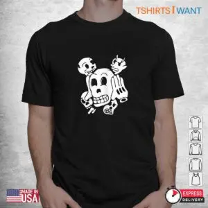 Rubber Hose Halloween: Spooky Rubber Hose Skeleton Alternative Scary Halloween Shirt 5 Rubber Hose Halloween Retro Cartoon Skeleton 2 1.jpg