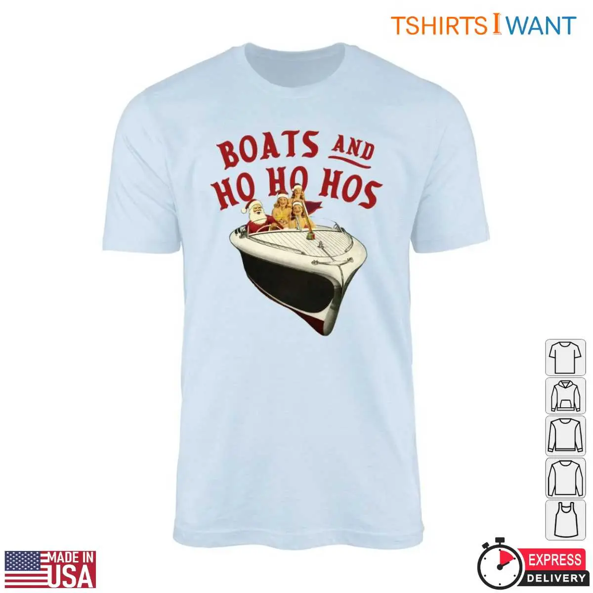 Santa Boat T Shirt Boats and Holiday Fun for All 1 1.jpg