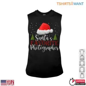 Santa Claus Photography T-Shirt - Santa's Favorite Photographer Holiday Design 9 Santa Claus Photography T Shirt Santas Photographer 4 1.jpg