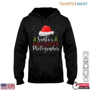 Santa Claus Photography T-Shirt - Santa's Favorite Photographer Holiday Design 10 Santa Claus Photography T Shirt Santas Photographer 5 1.jpg
