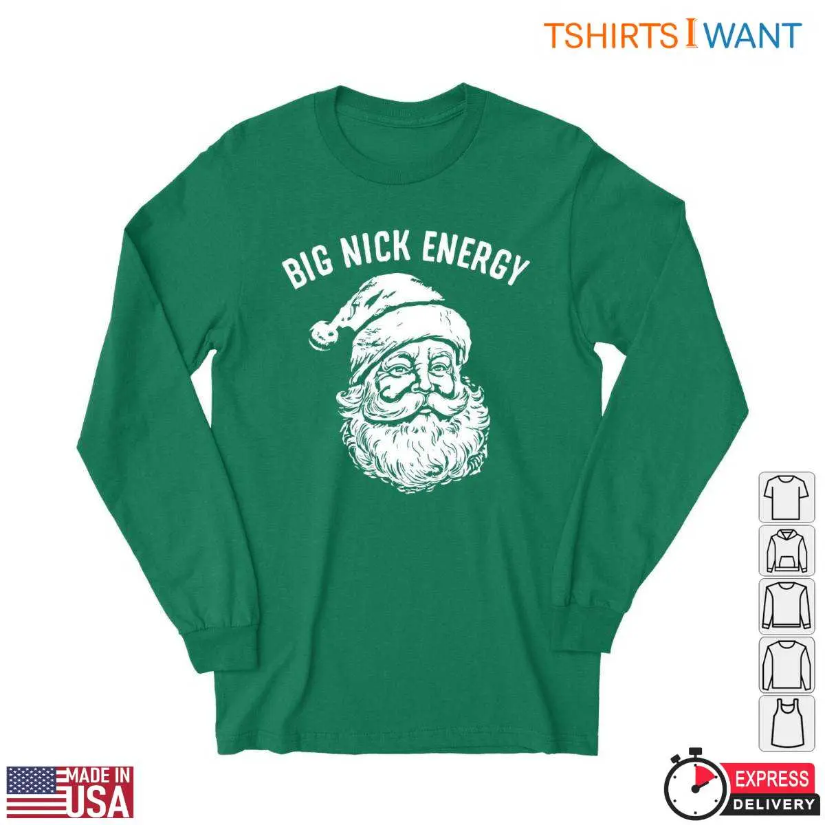 Santa Claus Shirts E28093 Big Nick Energy Holiday Tee 2.jpg
