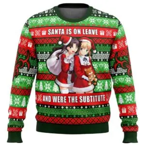 Santa Fate: "Santa Is On Leave" Christmas Sweater 3 Santa Fate Santa Is On Leave Christmas Sweater 2 1.jpg