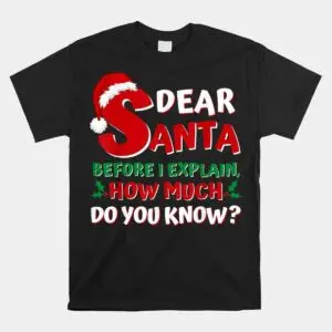 Santa I Can Explain Funny Christmas Shirt - Holiday Humor Tee