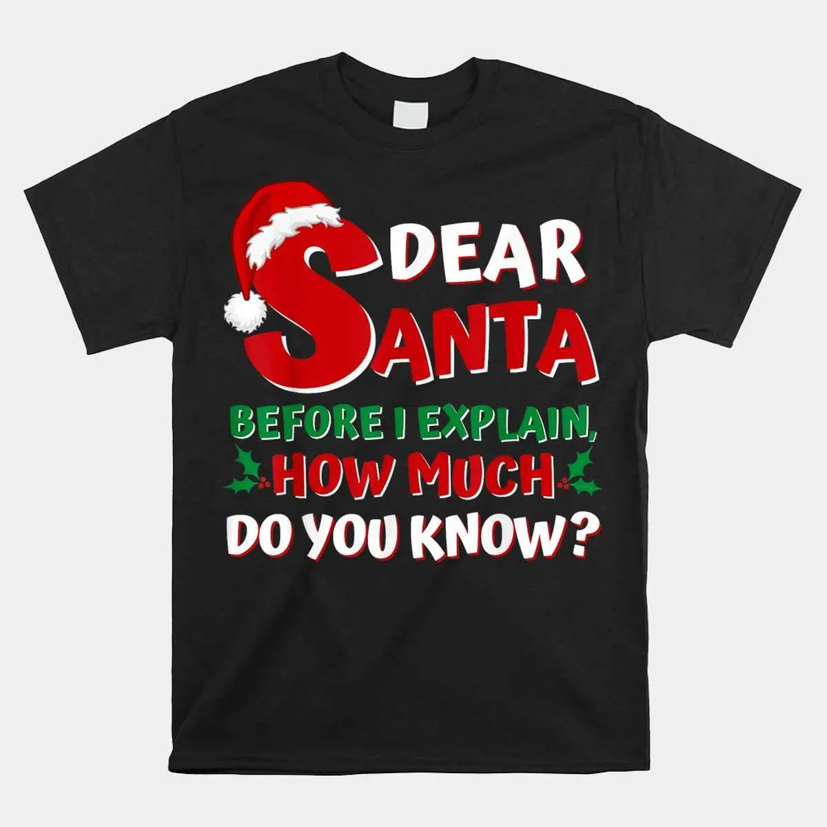 Santa I Can Explain Funny Christmas Shirt - Holiday Humor Tee 10 Santa I Can Explain Funny Christmas Shirt 1