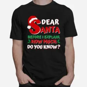 Santa I Can Explain Funny Christmas Shirt - Holiday Humor Tee 6 Santa I Can Explain Funny Christmas Shirt 2 1.jpg