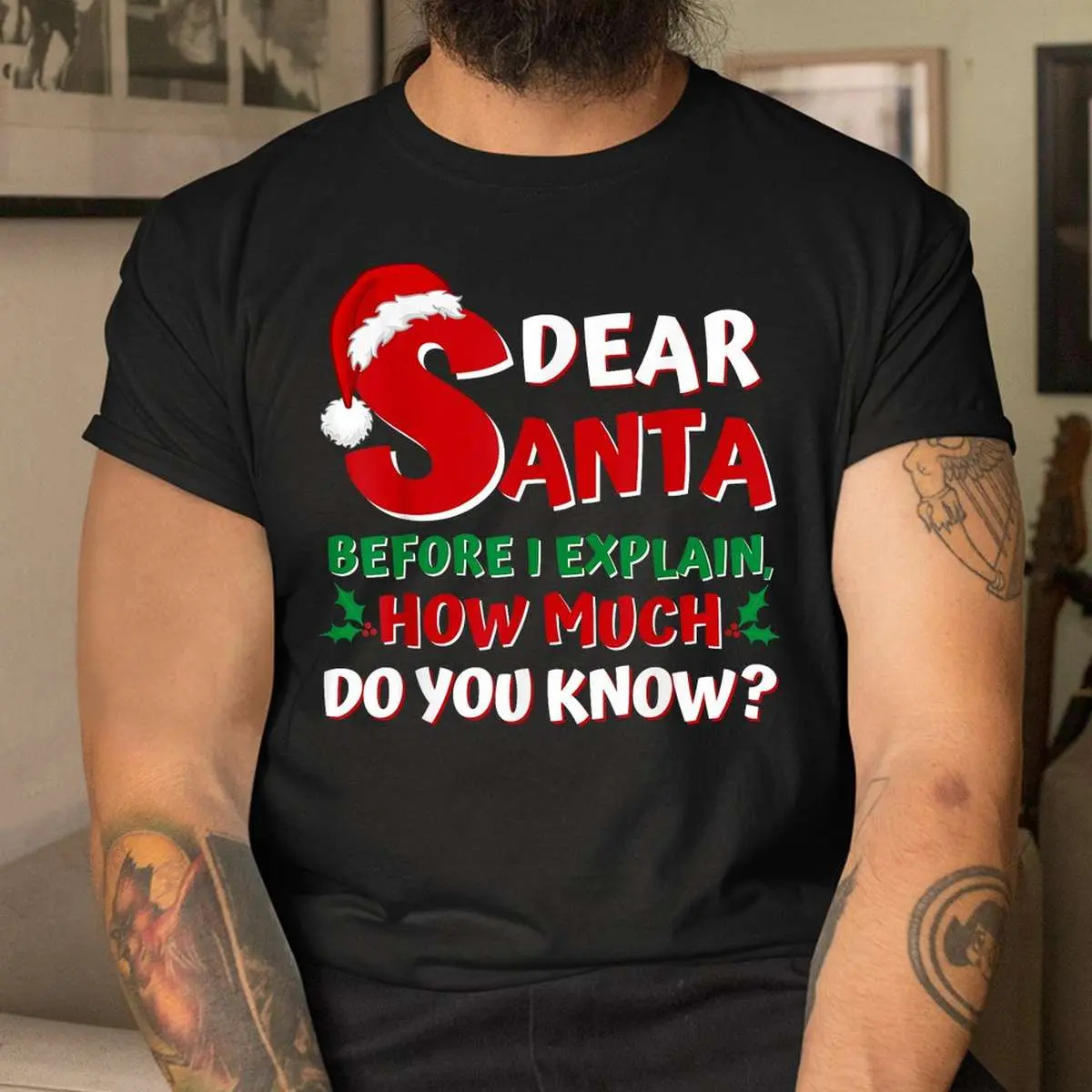 Santa I Can Explain Funny Christmas Shirt - Holiday Humor Tee 11 Santa I Can Explain Funny Christmas Shirt 4