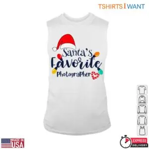Santa Photography T-Shirt - Santa's Favorite Photographer Holiday Design 8 Santa Photography T Shirt Santas Photographer 3 1.jpg