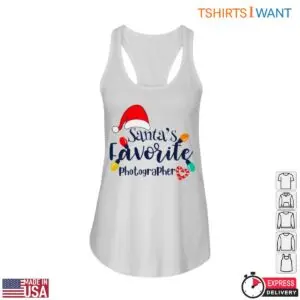 Santa Photography T-Shirt - Santa's Favorite Photographer Holiday Design 9 Santa Photography T Shirt Santas Photographer 4 1.jpg