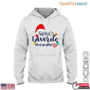 Santa Photography T-Shirt - Santa's Favorite Photographer Holiday Design 10 Santa Photography T Shirt Santas Photographer 5 1.jpg