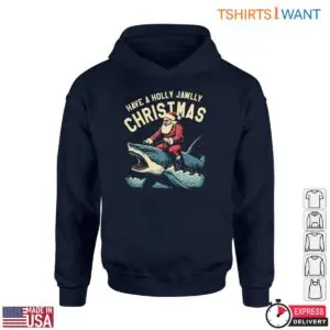 Santa Shark T-Shirt - Have a Holly Jawlly Christmas 8 Santa Shark T Shirt Have a Holly Jaws Christmas 4 1.jpg