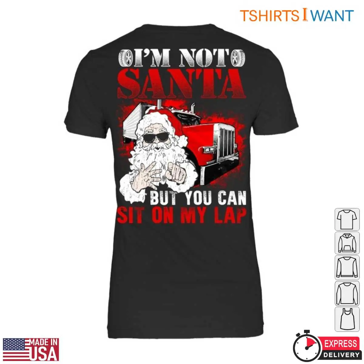 Santa Sit On My Lap Trucker T Shirt 3 1.jpg