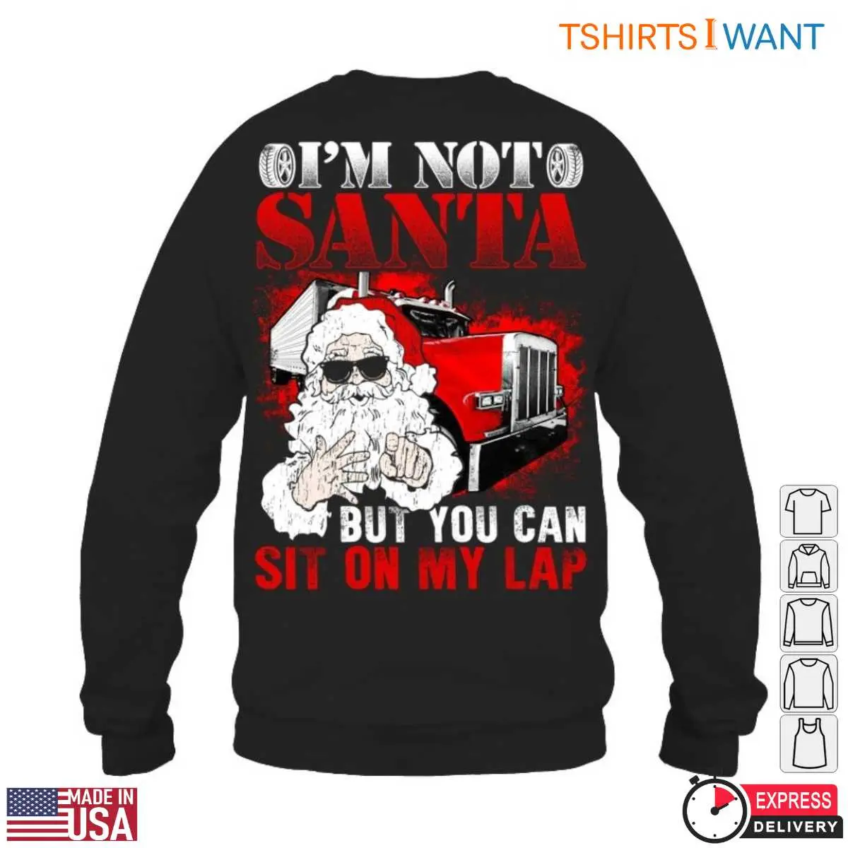Santa Sit On My Lap Trucker T Shirt 5 1.jpg