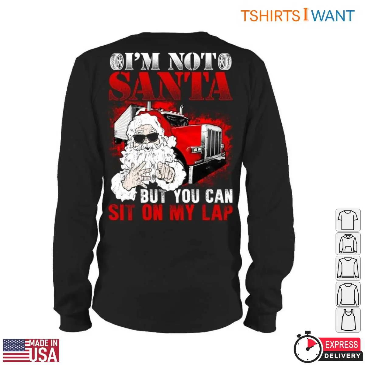 Santa Sit On My Lap Trucker T Shirt 6 1.jpg