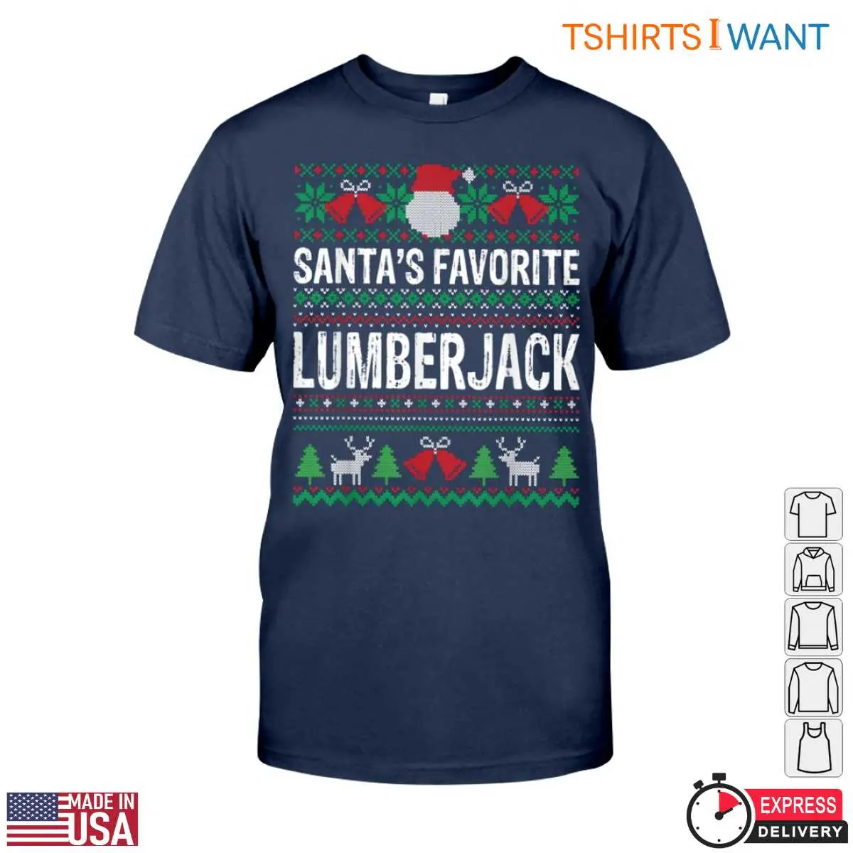 Santas Favorite Lumberjack T Shirt Funny Christmas Ugly Sweater Design Tee 5 1 1.jpg