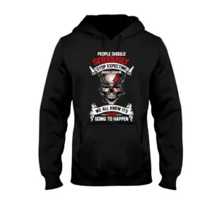 Skull Halloween Sarcastic Graphic Long Sleeve Tees: Stop Expecting Normal From Me 6 Skull Halloween Sarcastic Graphic Hoodie: Stop Expecting Normal From Me