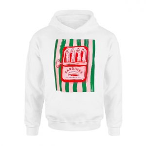 Sardines Wild Caught Retro Can Illustration E28093 Vintage Food Graphic T shirt 2.jpg