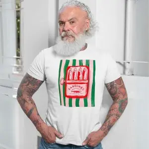 Sardines Wild Caught Retro Can Illustration – Vintage Food Graphic T-shirt 13 Sardines Wild Caught Retro Can Illustration E28093 Vintage Food Graphic T shirt 7.jpg