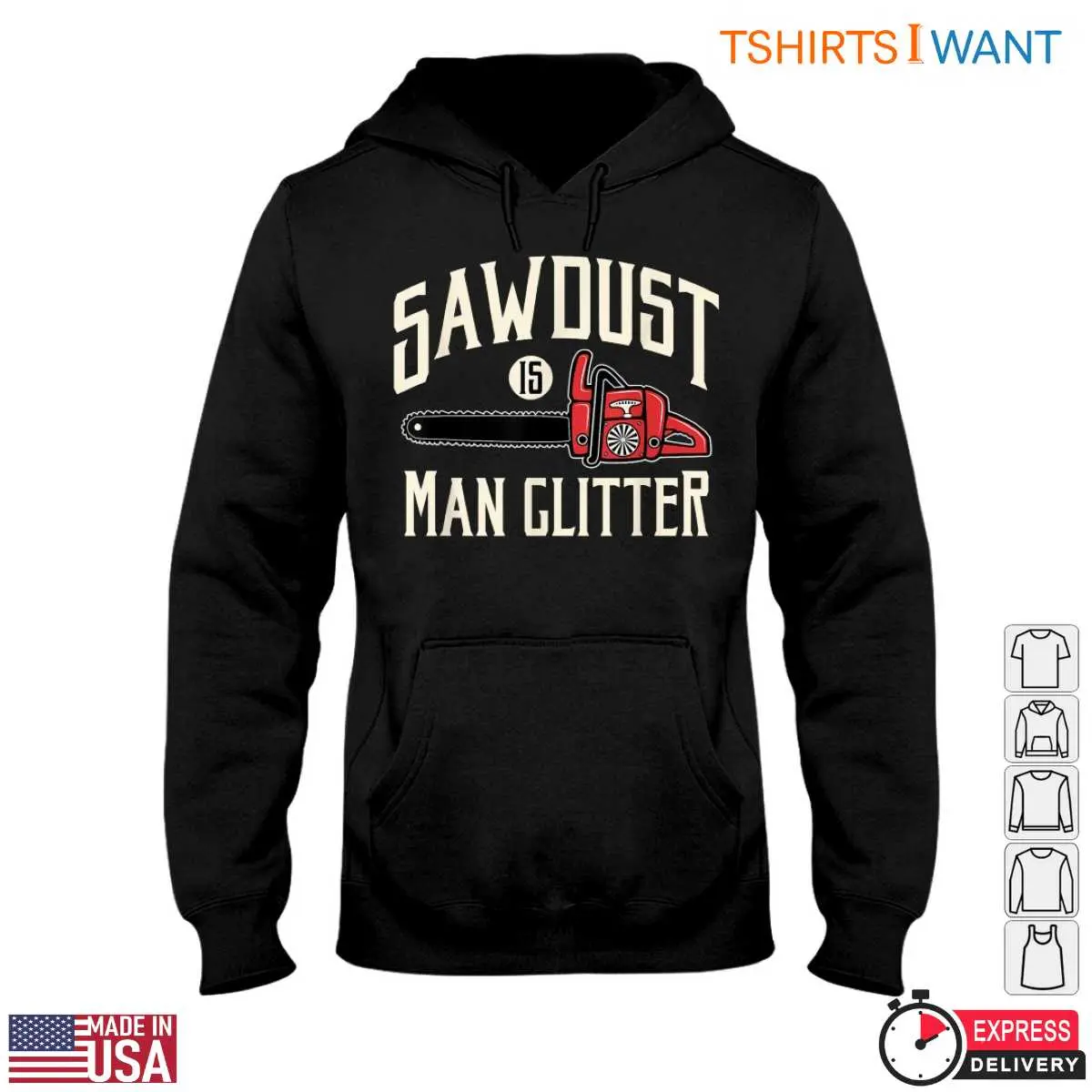 Sawdust Is Man Glitter Lumberjack T Shirt Mens Red Chainsaw Design Tee 2 1 1.jpg