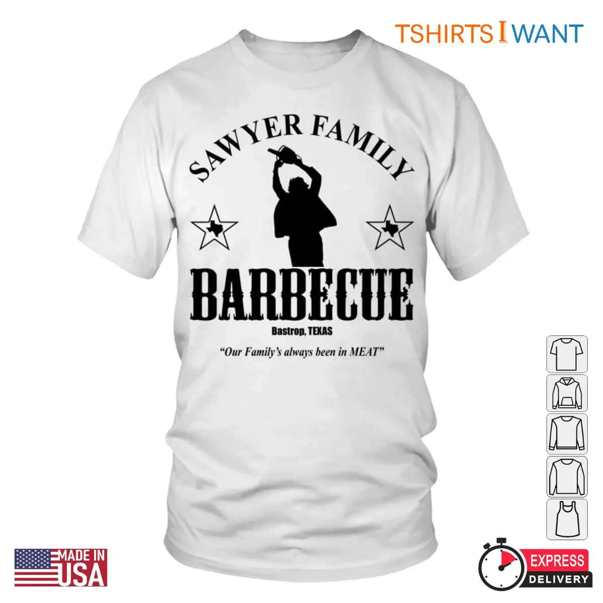 Sawyer Family Barbecue T-Shirt - Texas Chainsaw Massacre Horror Movie Fan Apparel 10 Sawyer Family Barbecue T-Shirt