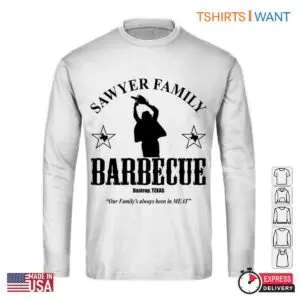 Sawyer Family Barbecue T-Shirt - Texas Chainsaw Massacre Horror Movie Fan Apparel 8 Sawyer Family Barbecue T Shirt Texas Chainsaw Massacre Horror Movie Fan Apparel 4 1.jpg