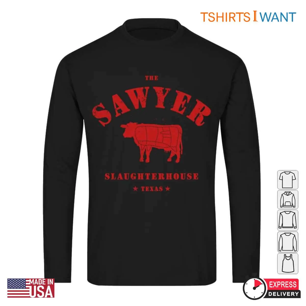 Sawyer Slaughterhouse Texas T-Shirt - Horror Movie Inspired Graphic Tee 11 Sawyer Slaughterhouse Texas T-Shirt Detail