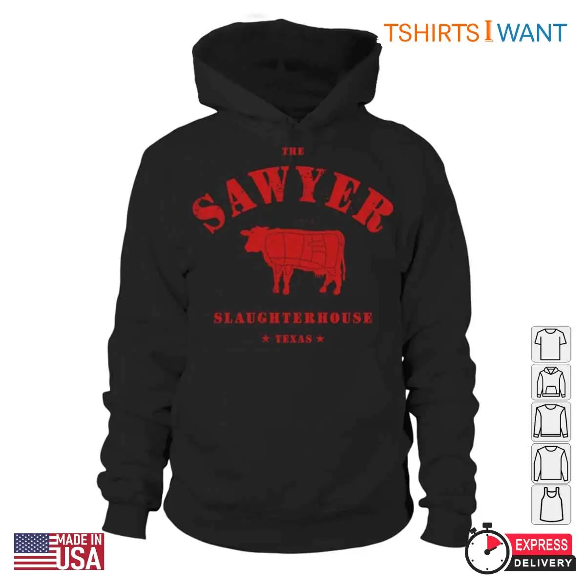 Sawyer Slaughterhouse Texas T-Shirt - Horror Movie Inspired Graphic Tee 4 Sawyer Slaughterhouse Texas T Shirt Horror Movie Inspired Graphic Tee 4 1.jpg