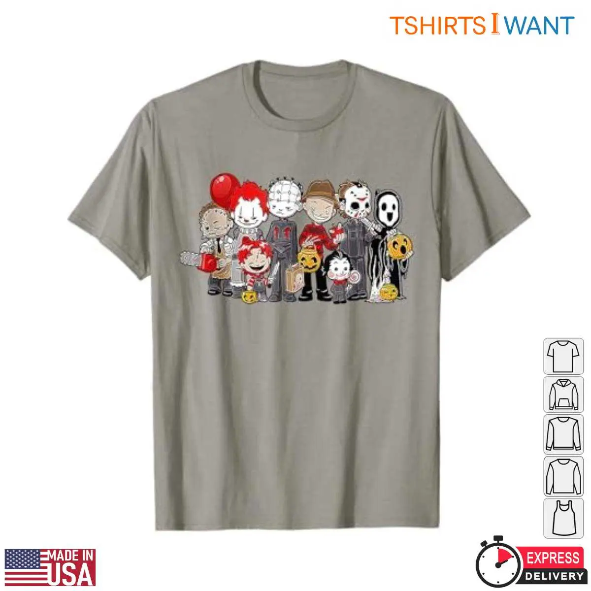 Scary Horror Movies Halloween Villains T-Shirt 2 Scary Horror Movies Halloween Villains T Shirt 2 1.jpg