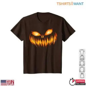 Scary Jack O Lantern Fiery Pumpkin T-Shirt 10 Scary Jack O Lantern Fiery Pumpkin T Shirt 5 1.jpg