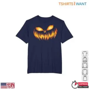 Scary Jack O Lantern Fiery Pumpkin T-Shirt 11 Scary Jack O Lantern Fiery Pumpkin T Shirt 6 1.jpg