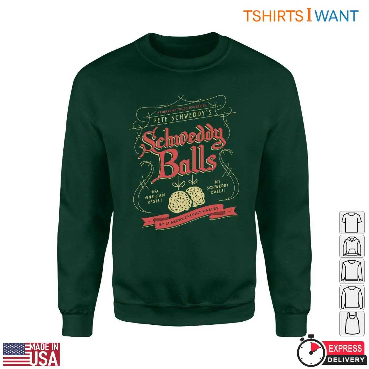 Schweddy Balls T Shirt E28093 Hilarious Food Humor Holiday Tee 2.jpg