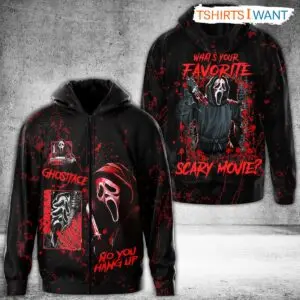 Scream Ghostface Hoodie, Splatter Design Horror Movie Fan, All-Over Print Apparel, Halloween Costume 5 Scream Ghostface Hoodie Blood Splatter Horror Apparel 2 1 1.jpg