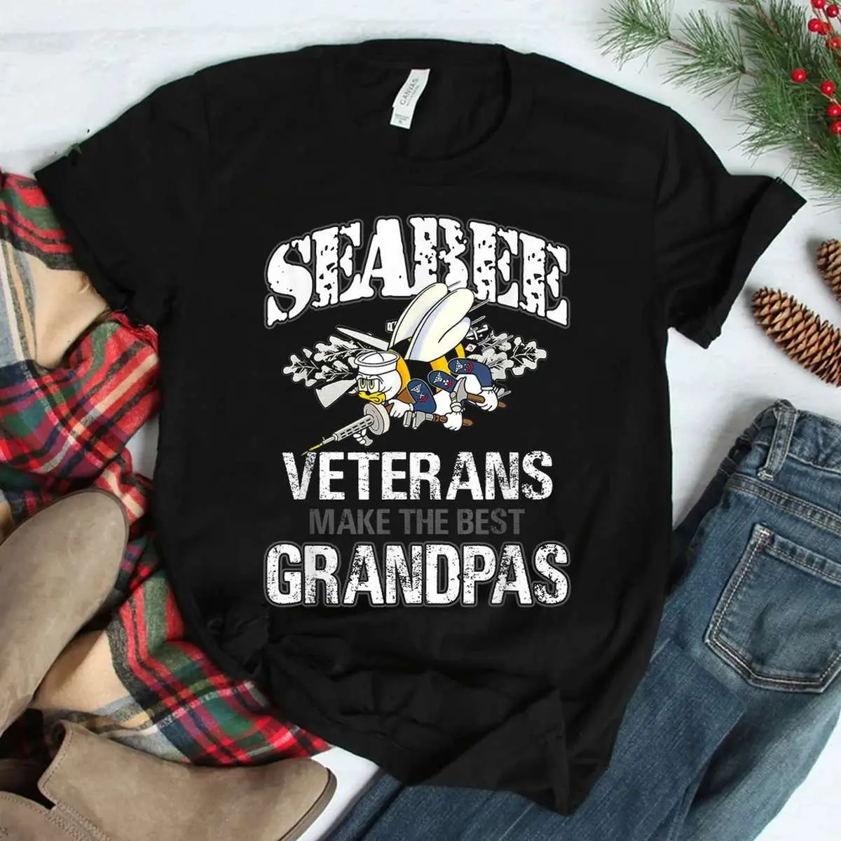Seabee Veterans Best Grandpas T Shirt 3 1.jpg