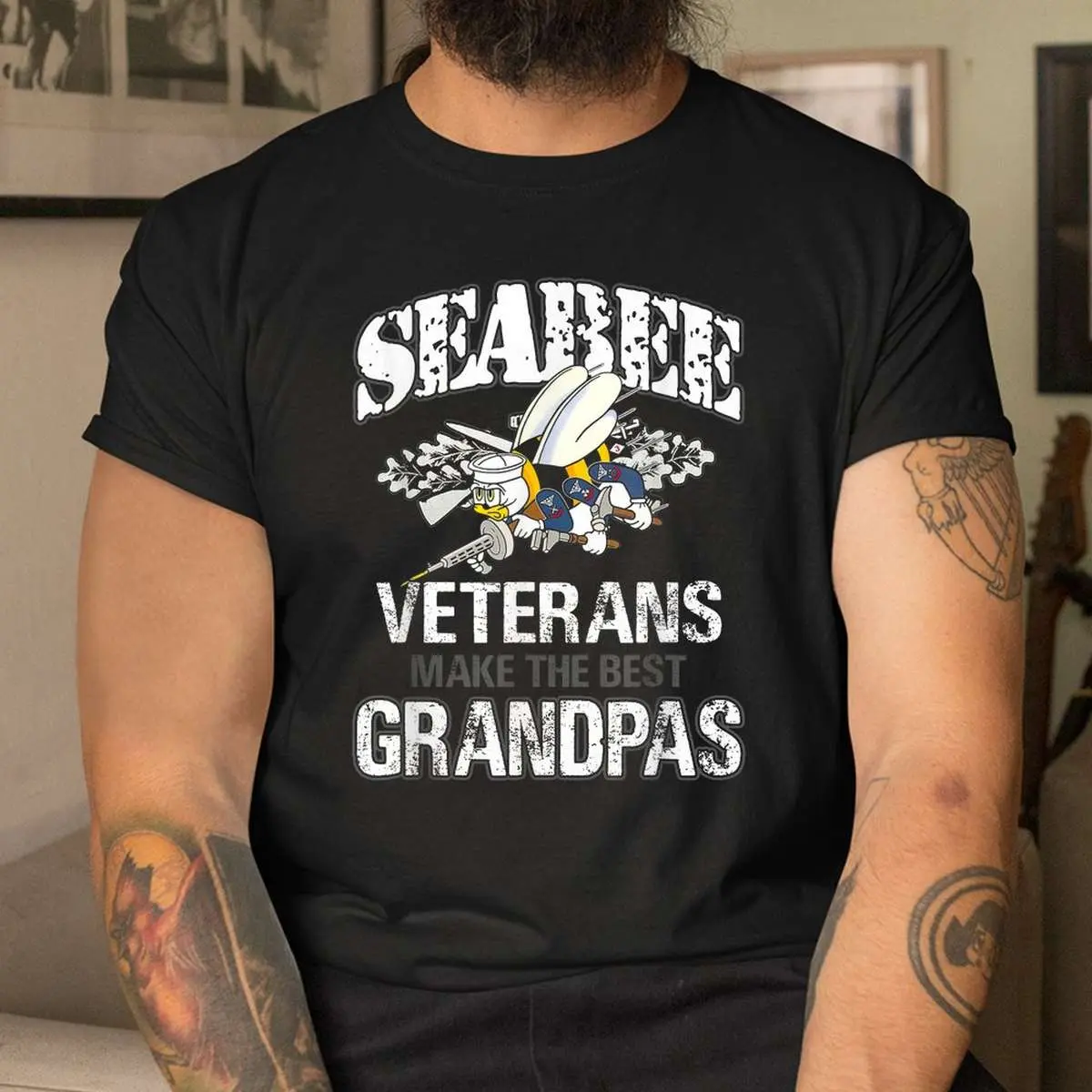 Seabee Veterans Best Grandpas T Shirt 4 1.jpg