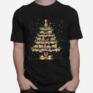 Sheep Christmas Tree Shirt - Xmas Lighting Santa Sheep Holiday Design 6 Sheep Christmas Tree Holiday Lighting Shirt 2 1.jpg