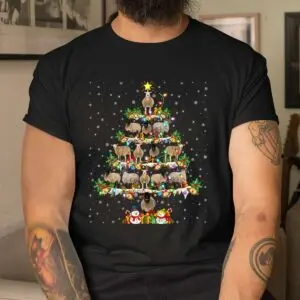 Sheep Christmas Tree Shirt - Xmas Lighting Santa Sheep Holiday Design 8 Sheep Christmas Tree Holiday Lighting Shirt 4 1.jpg