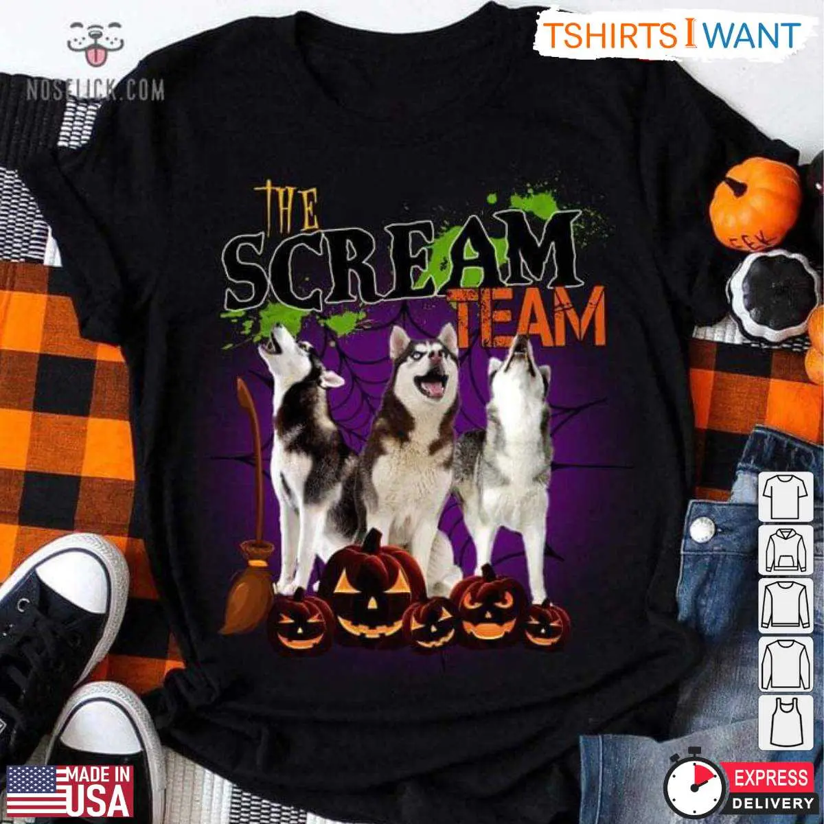 Siberian Husky Halloween Purple Moon T Shirt 1 1.jpg
